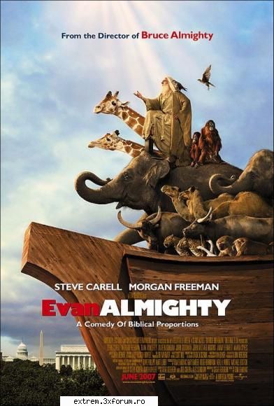 info:the last time saw evan baxter (steve carell), was being tormented rival bruce nolan onscreen,