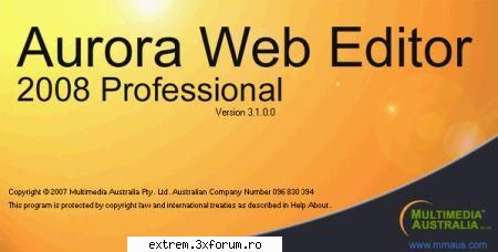 aurora web editor 2008 3.3.1

the aurora web editor is 2 editors in 1!
create your own websites