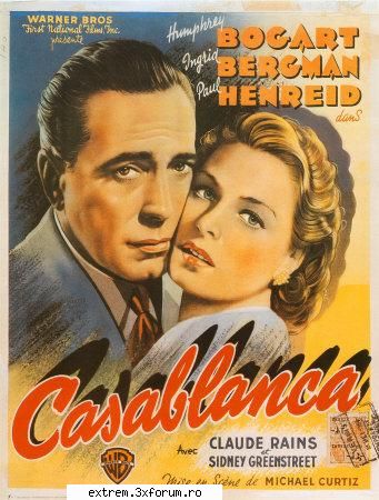 Casablanca - In World War II Casablanca, Rick Blaine, exiled - FILME
