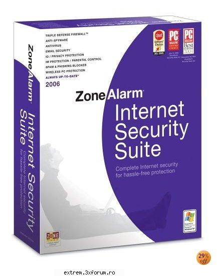 ZoneAlarm Internet Security Suite Pro v - Network and Program Firewall Delivers proactive - SOFTWARE