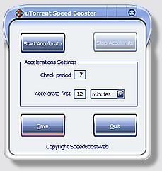 utorrent speed booster is a special free add-on for a popular file sharing p2p network it is used to